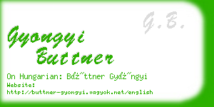 gyongyi buttner business card